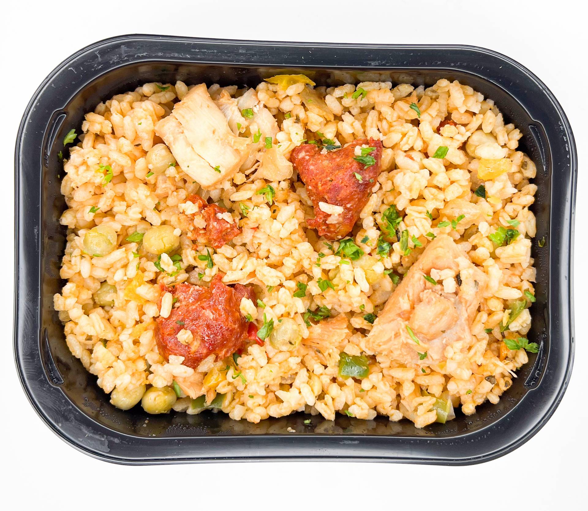 77. Paella Criolla de Pollo y Longaniza de Pollo