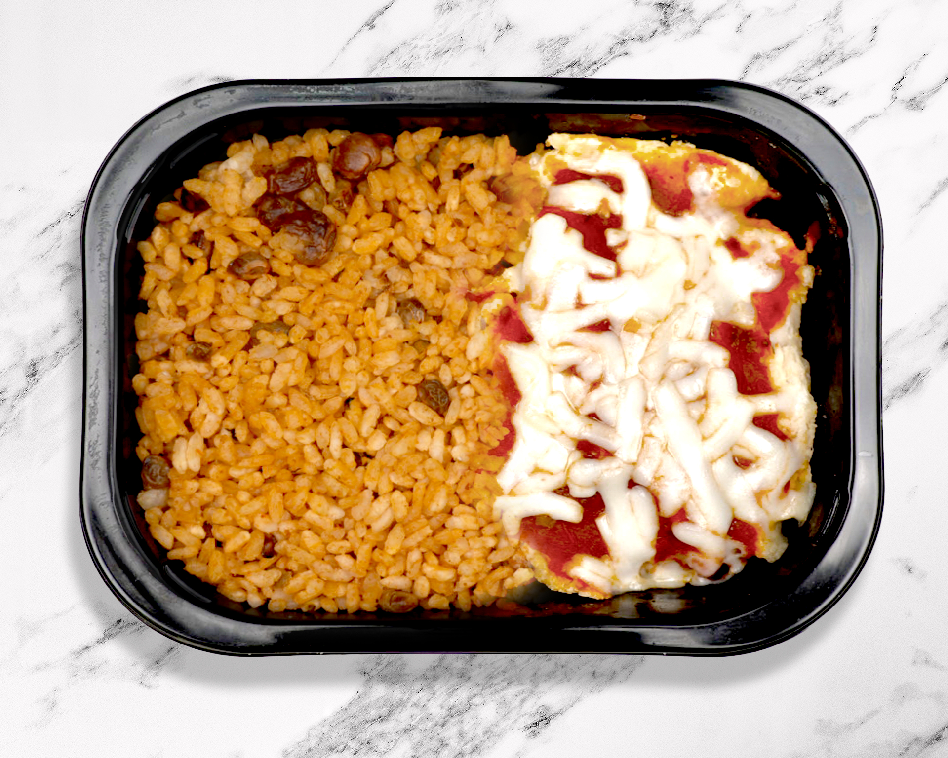 95. Pechuga Milanesa con Arroz Mamposteao