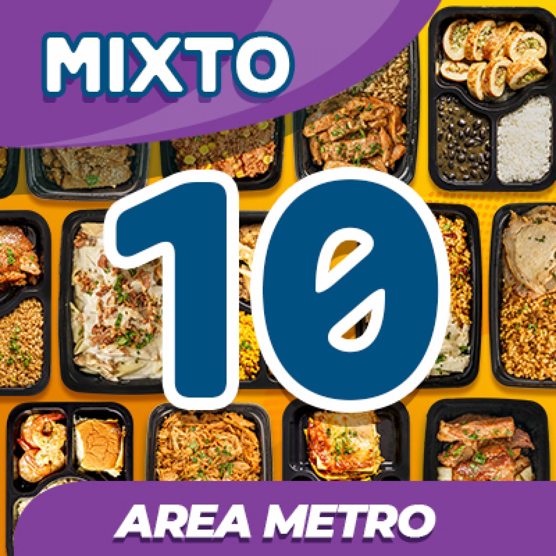 10 Platos - MENU MIXTO  ($7.99 -5 Value / $10.99 -5 Premium / por plato refrigerado)