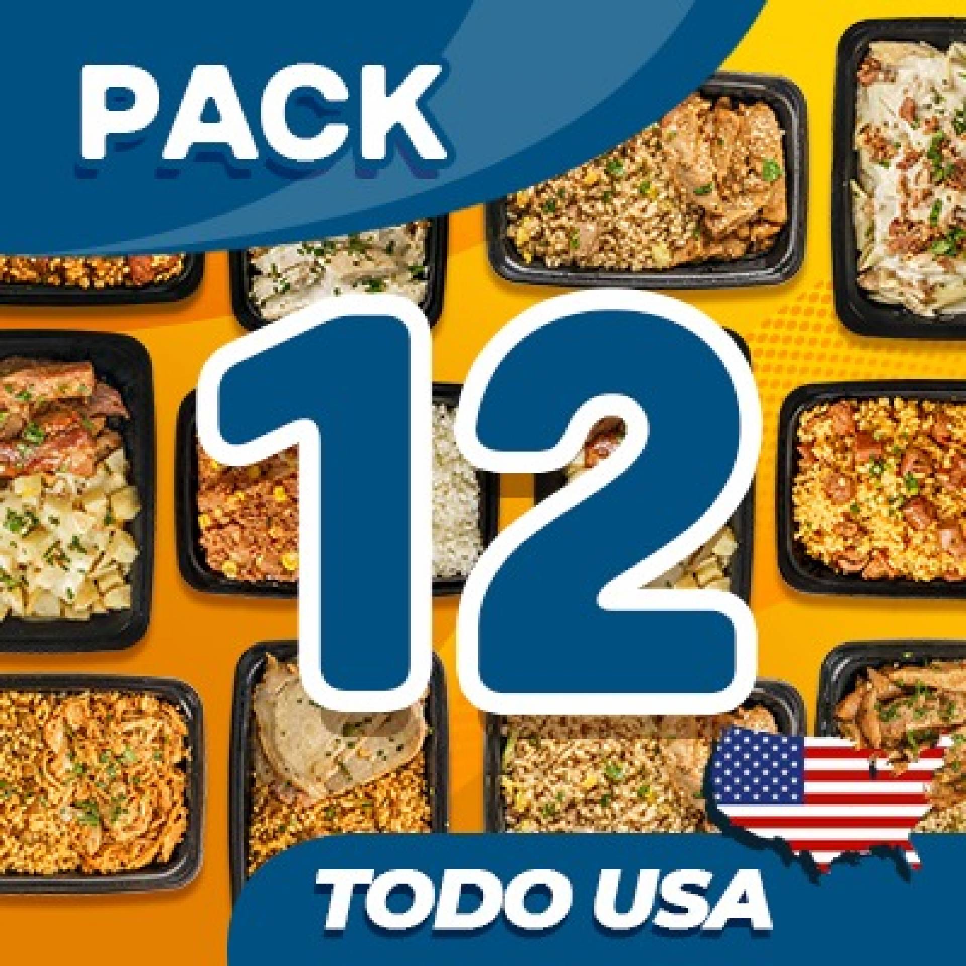 12 Platos USA - ($7.99 por plato refrigerado)