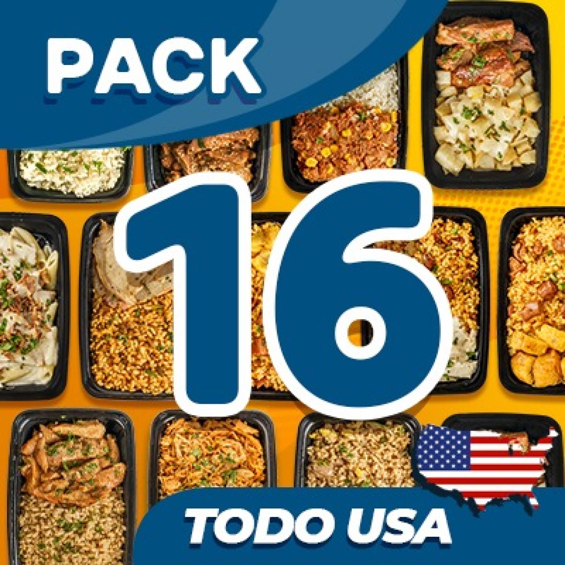 16 Platos USA - ($6.99 por plato refrigerado)
