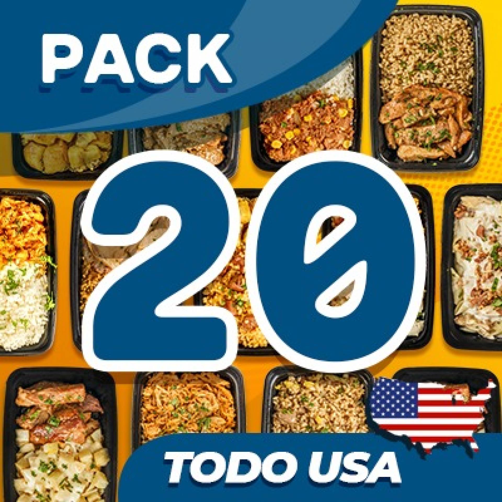 20 Platos USA - ($6.99 por plato refrigerado)